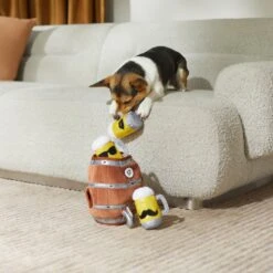 Frisco Beer & Keg Plush Squeaky Dog Toy, 4 Count -Pet Toys Store 327047 PT3. AC SS1800 V1648667317