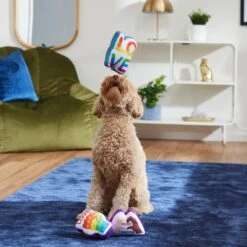 Frisco Pride Symbols Plush Squeaky Dog Toy, 3 Count -Pet Toys Store 331630 PT3. AC SS1800 V1647355798