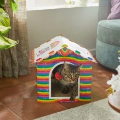Frisco Pride Love Wins Cardboard Cat House -Pet Toys Store 331675 PT3. AC SS1800 V1647356081