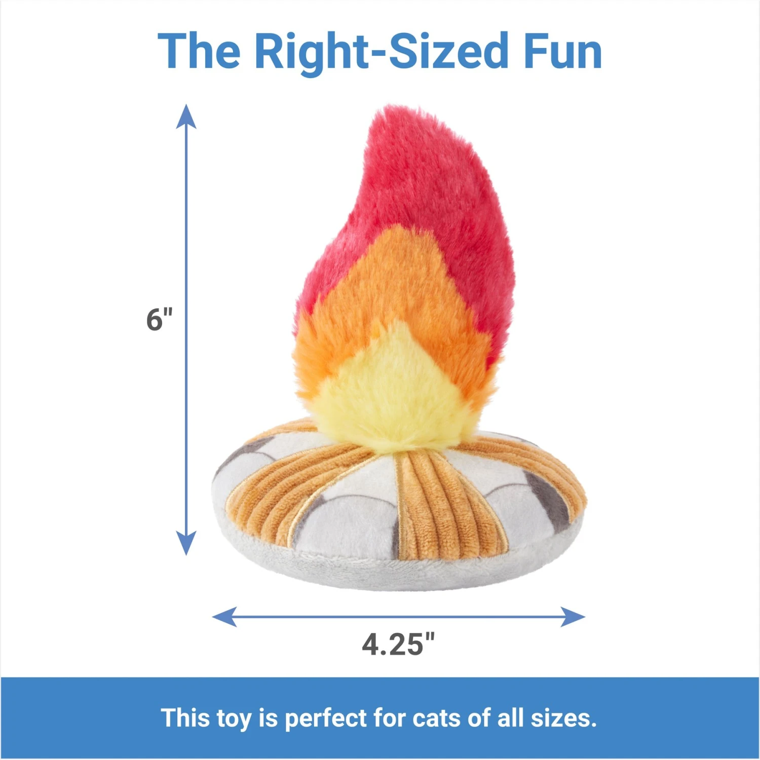 Frisco Fall Campfire Plush Cat Toy With Catnip 4 Frisco Fall Campfire Plush Cat Toy With Catnip - Image 2