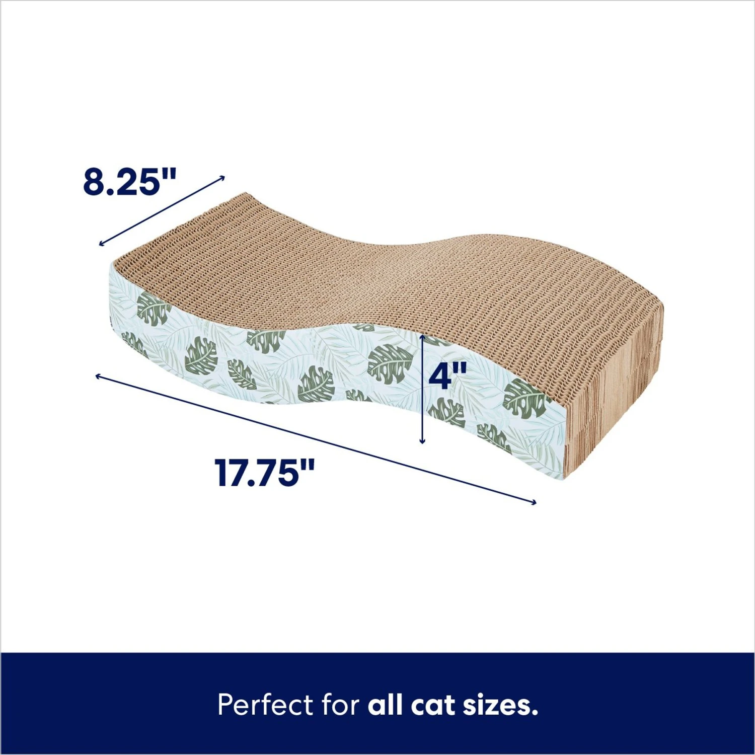 Frisco Wave Cat Scratcher Toy With Catnip, Tropical Paradise 4 Frisco Wave Cat Scratcher Toy With Catnip, Tropical Paradise - Image 2