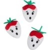 Frisco Halloween Ghost Strawberries Plush Cat Toy With Catnip, 3 Count -Pet Toys Store 354127 MAIN. AC SS1800 V1657657123
