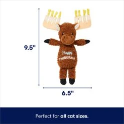 Frisco Hanukkah "Happy Pawnukkah" Moose Plush Kicker Cat Toy With Catnip -Pet Toys Store 360909 PT1. AC SS1800 V1695044327