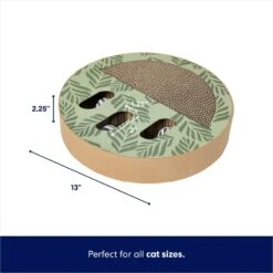Frisco Interactive Maze & Scratch Cardboard Cat Toy Box With Catnip, Palms -Pet Toys Store 506130 PT1. AC SS1800 V1669212029