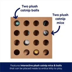 Frisco Interactive Wooden Cat Toy Box With Catnip 9 Frisco Interactive Wooden Cat Toy Box With Catnip -Pet Toys Store 506178 PT2. AC SS1800 V1671568357