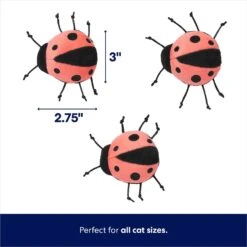 Frisco Spring Potted Plant And Ladybugs Interactive Plush Cat Toy With Catnip -Pet Toys Store 541542 PT2. AC SS1800 V1672780518