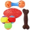 Frisco Dumbbell TPR Fetch Dog Toy + 3 Items