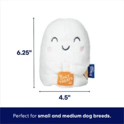 Frisco Halloween Trick Or Treat Ghost Plush Squeaky Dog Toy -Pet Toys Store 667974 PT1. AC SS1800 V1689277405