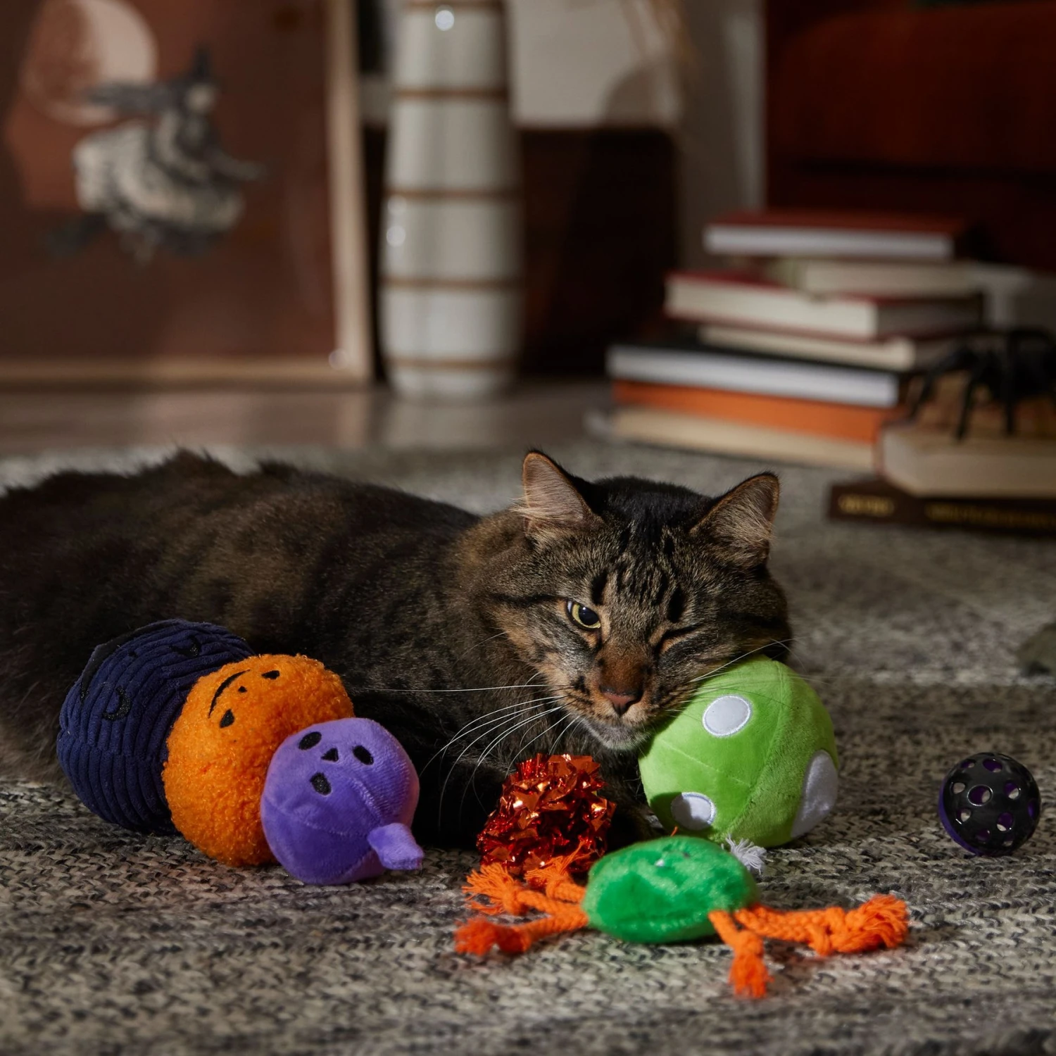 Frisco Halloween Mystical Variety Pack Plush & Balls Cat Toy With Catnip 5 Frisco Halloween Mystical Variety Pack Plush & Balls Cat Toy With Catnip - Image 3