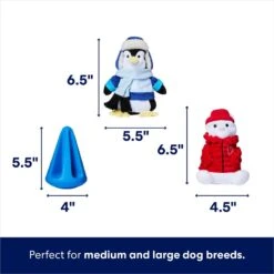 Frisco Holiday Arctic Buddies 2-in-1 Rip For Surprise Plush & Rubber Dog Toy -Pet Toys Store 739718 PT1. AC SS1800 V1695043539