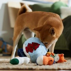 Frisco Holiday Melting Snow Globe Hide & Seek Puzzle Plush Squeaky Dog Toy -Pet Toys Store 739910 PT3. AC SS1800 V1695045656