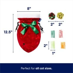 Frisco Holiday Cozy Christmas Sack Variety Pack Cat Toy With Catnip 8 Frisco Holiday Cozy Christmas Sack Variety Pack Cat Toy With Catnip -Pet Toys Store 740054 PT1. AC SS1800 V1695043915