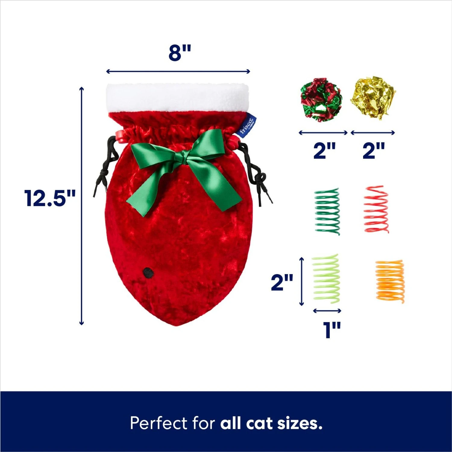 Frisco Holiday Cozy Christmas Sack Variety Pack Cat Toy With Catnip 4 Frisco Holiday Cozy Christmas Sack Variety Pack Cat Toy With Catnip - Image 2