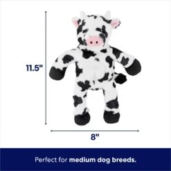 Frisco Monkey Plush With Rope Squeaky Dog Toy & Frisco Cow Plush With Inside Rope Squeaky Dog Toy -Pet Toys Store 961998 PT6. AC SS1800 V1694784008