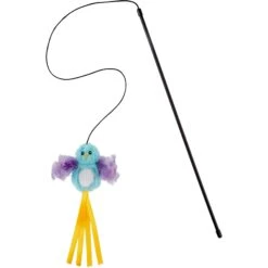 Frisco Fabric Teaser Wand Cat Toy & Frisco Bird With Feathers Teaser Wand Cat Toy With Catnip -Pet Toys Store 962094 PT5. AC SS1800 V1694782976