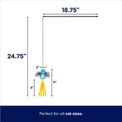 Frisco Colorful Springs Cat Toy & Frisco Bird With Feathers Teaser Wand Cat Toy With Catnip -Pet Toys Store 962126 PT6. AC SS1800 V1694782921