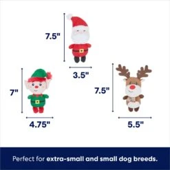 Frisco Holiday Santa's Helpers Plush Squeaky Dog Toy, 3 Count & Frisco Holiday Lights Plush With Rope Squeaky Dog Toy 11 Frisco Holiday Santa's Helpers Plush Squeaky Dog Toy, 3 Count & Frisco Holiday Lights Plush With Rope Squeaky Dog Toy -Pet Toys Store 986206 PT2. AC SS1800 V1698258116