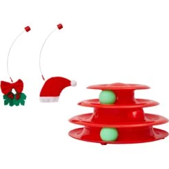 Frisco Holiday Santa Hat & Mistletoe Cat Tracks Cat Toy & Frisco Holiday Gingerbread Interactive Cat Scratcher Cat Toy With Catnip -Pet Toys Store 986246 PT3. AC SS1800 V1698258344
