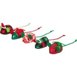 Frisco Holiday Festive Red Variety Pack Gift Box Cat Toy With Catnip, 14 Count & Frisco Holiday Mice Cat Toy With Catnip, 5 Count -Pet Toys Store 986270 PT5. AC SS1800 V1698258403