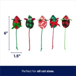 Frisco Holiday Festive Red Variety Pack Gift Box Cat Toy With Catnip, 14 Count & Frisco Holiday Mice Cat Toy With Catnip, 5 Count -Pet Toys Store 986270 PT6. AC SS1800 V1698258056