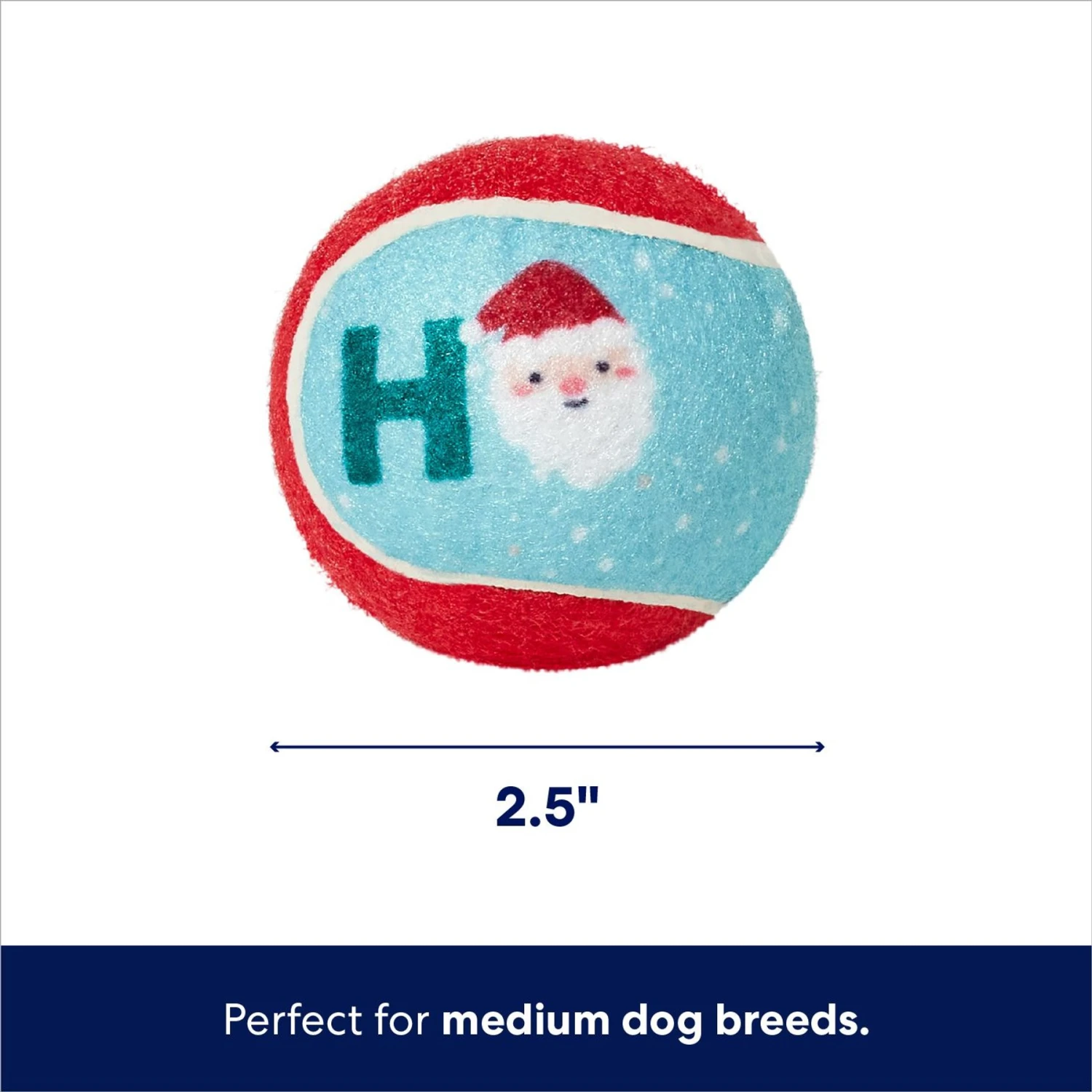 Frisco Holiday Ho Ho Ho Fetch Squeaky Tennis Ball Dog Toy & Frisco Holiday Arctic Friends Stuffing-Free Skinny Plush Squeaky Dog Toy 5 Frisco Holiday Ho Ho Ho Fetch Squeaky Tennis Ball Dog Toy & Frisco Holiday Arctic Friends Stuffing-Free Skinny Plush Squeaky Dog Toy - Image 3